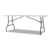 Alera® Fold-in-half Resin Folding Table, 72w X 29.63d X 29.25h, White freeshipping - TVN Wholesale