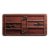 Alera® Wood Folding Table, Rectangular, 59.88w X 29.88d X 29.13h, Mahogany freeshipping - TVN Wholesale