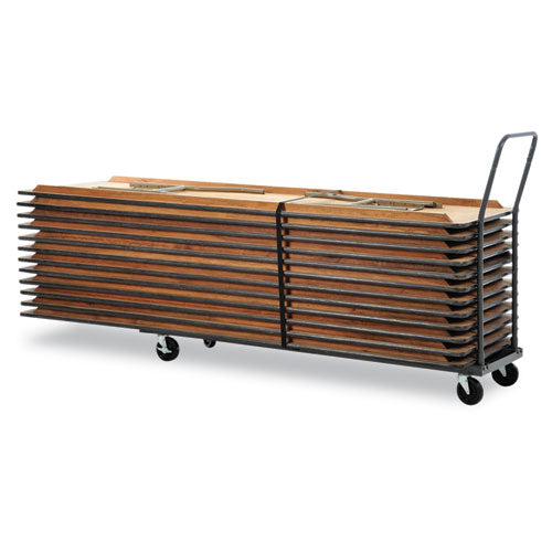 Alera® Chair And Table Cart, 20.86w X 50.78 To 72.04d, Black freeshipping - TVN Wholesale