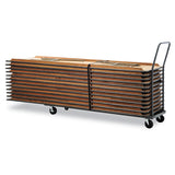 Alera® Chair And Table Cart, 20.86w X 50.78 To 72.04d, Black freeshipping - TVN Wholesale