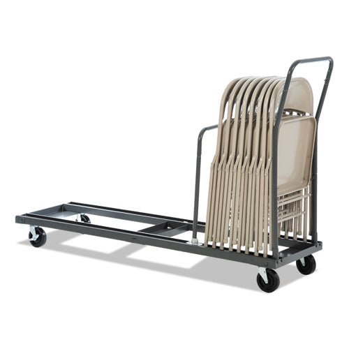 Alera® Chair And Table Cart, 20.86w X 50.78 To 72.04d, Black freeshipping - TVN Wholesale