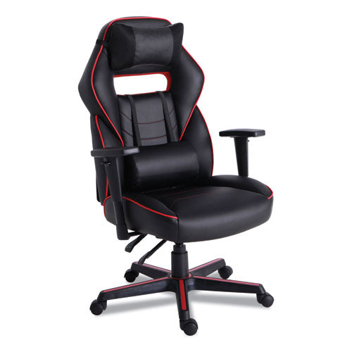 Alera® Racing Style Ergonomic Gaming Chair, Supports 275 Lb, 15.91" To 19.8" Seat Height, Black-red Trim Seat-back, Black-red Base freeshipping - TVN Wholesale