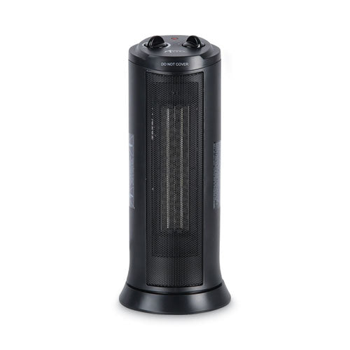 Alera® Mini Tower Ceramic Heater, 7.38" X 7.38" X 17.38", Black freeshipping - TVN Wholesale