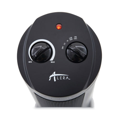 Alera® Mini Tower Ceramic Heater, 7.38" X 7.38" X 17.38", Black freeshipping - TVN Wholesale