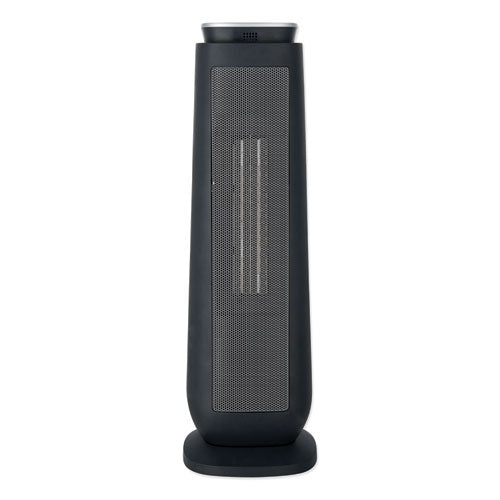 Alera® Ceramic Heater Tower With Remote Control, 7.17" X 7.17" X 22.95", Black freeshipping - TVN Wholesale