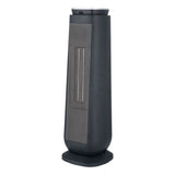 Alera® Ceramic Heater Tower With Remote Control, 7.17" X 7.17" X 22.95", Black freeshipping - TVN Wholesale