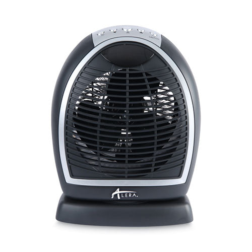 Alera® Digital Fan-forced Oscillating Heater, 1500w, 9.25" X 7" X 11.75", Black freeshipping - TVN Wholesale