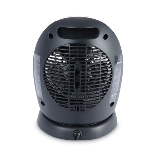 Alera® Digital Fan-forced Oscillating Heater, 1500w, 9.25" X 7" X 11.75", Black freeshipping - TVN Wholesale