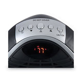Alera® Digital Fan-forced Oscillating Heater, 1500w, 9.25" X 7" X 11.75", Black freeshipping - TVN Wholesale