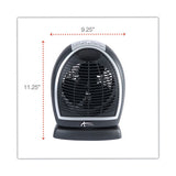 Alera® Digital Fan-forced Oscillating Heater, 1500w, 9.25" X 7" X 11.75", Black freeshipping - TVN Wholesale
