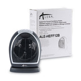 Alera® Digital Fan-forced Oscillating Heater, 1500w, 9.25" X 7" X 11.75", Black freeshipping - TVN Wholesale