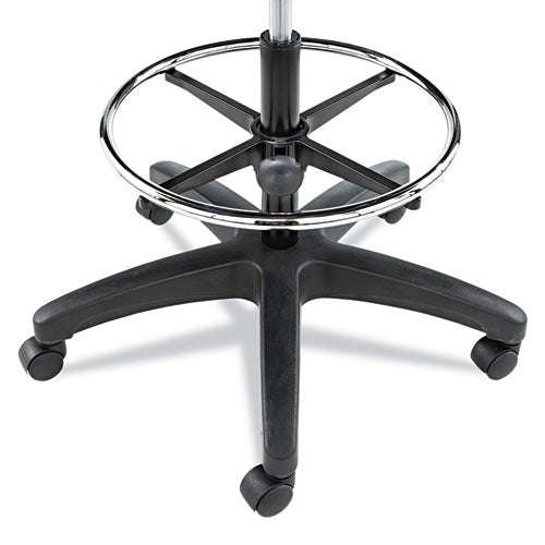 Alera® Alera Interval Series Swivel Task Stool, Supports Up To 275 Lb, 23.93" To 34.53" Seat Height, Black Faux Leather freeshipping - TVN Wholesale