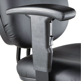 Alera® Alera Interval Series Swivel Task Stool, Supports Up To 275 Lb, 23.93" To 34.53" Seat Height, Black Faux Leather freeshipping - TVN Wholesale