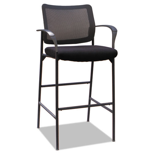 Alera® Alera Iv Series Guest Stool, Mesh Back, Fabric Seat, 25.19" X 23.81" X 45.66", Black, 2-carton freeshipping - TVN Wholesale