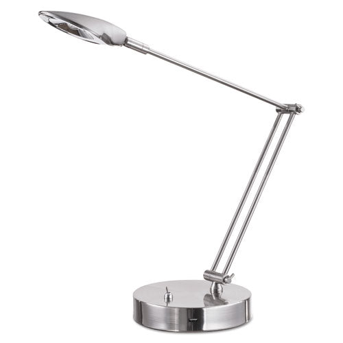 Alera® Adjustable Led Task Lamp With Usb Port, 11"w X 6.25"d X 26"h, Brushed Nickel freeshipping - TVN Wholesale