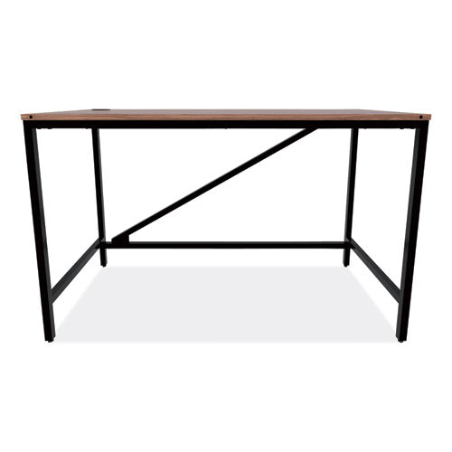 Alera® Industrial Series Table Desk, 47.25" X 23.63" X 29.5", Modern Walnut freeshipping - TVN Wholesale