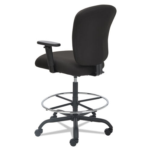 Alera® Alera Mota Series Big And Tall Stool, Supports Up To 450 Lb, 28.74" To 32.67" Seat Height, Black freeshipping - TVN Wholesale