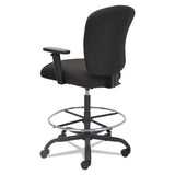 Alera® Alera Mota Series Big And Tall Stool, Supports Up To 450 Lb, 28.74" To 32.67" Seat Height, Black freeshipping - TVN Wholesale