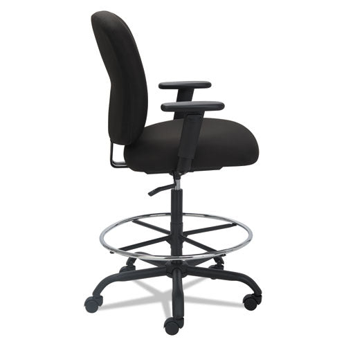 Alera® Alera Mota Series Big And Tall Stool, Supports Up To 450 Lb, 28.74" To 32.67" Seat Height, Black freeshipping - TVN Wholesale