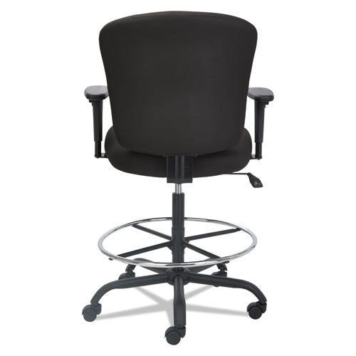 Alera® Alera Mota Series Big And Tall Stool, Supports Up To 450 Lb, 28.74" To 32.67" Seat Height, Black freeshipping - TVN Wholesale
