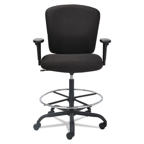 Alera® Alera Mota Series Big And Tall Stool, Supports Up To 450 Lb, 28.74" To 32.67" Seat Height, Black freeshipping - TVN Wholesale