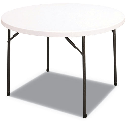 Alera® Round Plastic Folding Table, 60 Dia X 29.25h, White freeshipping - TVN Wholesale
