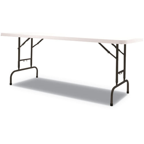 Alera® Adjustable Height Plastic Folding Table, 72w X 29.63d X 29.25 To 37.13h, White freeshipping - TVN Wholesale