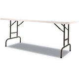 Alera® Adjustable Height Plastic Folding Table, 72w X 29.63d X 29.25 To 37.13h, White freeshipping - TVN Wholesale