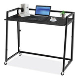 Alera® Quick Assemble Computer Workstation, 41.3" X 19.9" X 36.7", Espresso-black freeshipping - TVN Wholesale