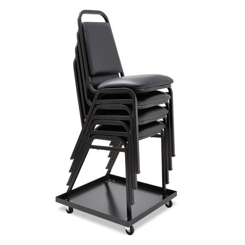 Alera® Stacking Chair Dolly, 22.44w X 22.44d X 3.93h, Black freeshipping - TVN Wholesale