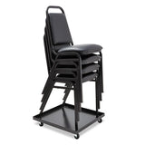 Alera® Stacking Chair Dolly, 22.44w X 22.44d X 3.93h, Black freeshipping - TVN Wholesale