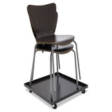 Alera® Stacking Chair Dolly, 22.44w X 22.44d X 3.93h, Black freeshipping - TVN Wholesale