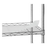 Alera® 5-shelf Wire Shelving Kit With Casters And Shelf Liners, 36w X 18d X 72h, Silver freeshipping - TVN Wholesale
