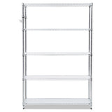 Alera® 5-shelf Wire Shelving Kit With Casters And Shelf Liners, 48w X 18d X 72h, Silver freeshipping - TVN Wholesale