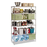 Alera® Nsf Certified 6-shelf Wire Shelving Kit, 48w X 18d X 72h, Black Anthracite freeshipping - TVN Wholesale
