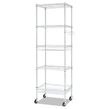 Alera® Nsf Certified 6-shelf Wire Shelving Kit, Six-shelf, 48w X 18d X 72h, Black freeshipping - TVN Wholesale