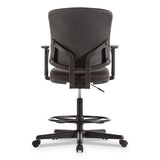Alera® Alera Everyday Task Stool, Fabric Seat-back, Supports Up To 275 Lb, 20.9" To 29.6" Seat Height, Black freeshipping - TVN Wholesale