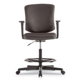 Alera® Alera Everyday Task Stool, Fabric Seat-back, Supports Up To 275 Lb, 20.9" To 29.6" Seat Height, Black freeshipping - TVN Wholesale