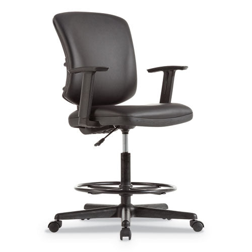 Alera® Alera Everyday Task Stool, Fabric Seat, Mesh Back, Supports Up To 275 Lb, 20.9" To 29.6" Seat Height, Black freeshipping - TVN Wholesale