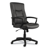 Alera® Alera Yr Series Executive High-back Swivel-tilt Bonded Leather Chair, Supports 275 Lb, 17.71" To 21.65" Seat Height, Black freeshipping - TVN Wholesale