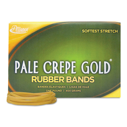 Alliance® Pale Crepe Gold Rubber Bands, Size 33, 0.04" Gauge, Crepe, 1 Lb Box, 970-box freeshipping - TVN Wholesale