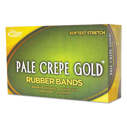 Alliance® Pale Crepe Gold Rubber Bands, Size 33, 0.04" Gauge, Crepe, 1 Lb Box, 970-box freeshipping - TVN Wholesale