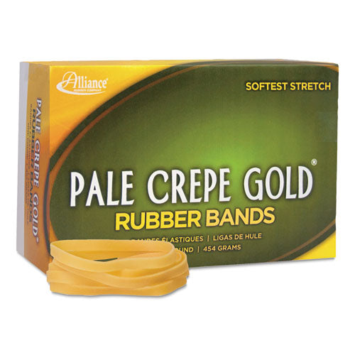 Alliance® Pale Crepe Gold Rubber Bands, Size 64, 0.04" Gauge, Crepe, 1 Lb Box, 490-box freeshipping - TVN Wholesale