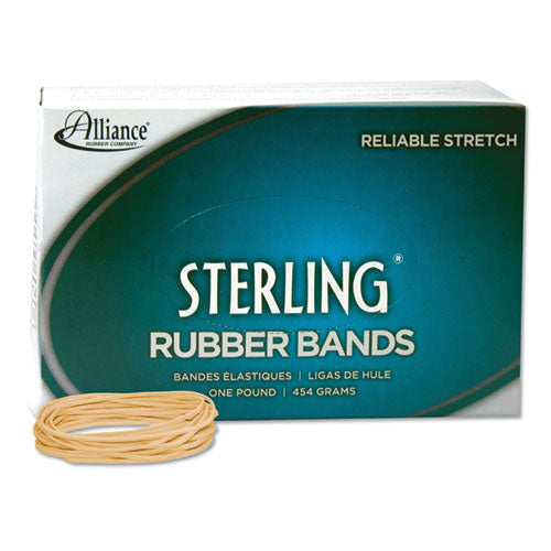 Alliance® Sterling Rubber Bands, Size 19, 0.03" Gauge, Crepe, 1 Lb Box, 1,700-box freeshipping - TVN Wholesale