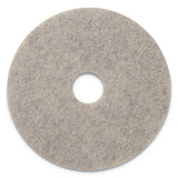 Americo® Combo Burnishing Pads, 19" Diameter, Tan, 5-carton freeshipping - TVN Wholesale