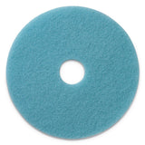 Americo® Luster Lite Burnishing Pads, 20" Diameter, Sky Blue, 5-carton freeshipping - TVN Wholesale
