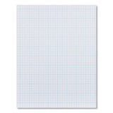 Ampad® Quadrille Pads, Cross-section Quadrille Rule (10 Sq-in, 1 Sq-in), 40 White (standard 15 Lb) 8.5 X 11 Sheets freeshipping - TVN Wholesale