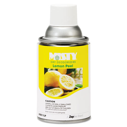 Misty® Metered Dry Deodorizer Refills, Lemon Peel, 7 Oz Aerosol Spray, 12-carton freeshipping - TVN Wholesale