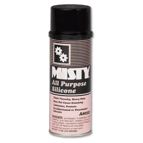 Misty® All-purpose Silicone Spray Lubricant, Aerosol Can, 11oz, 12-carton freeshipping - TVN Wholesale