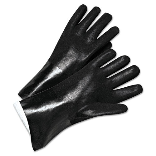 Anchor Brand® Pvc-coated Jersey-lined Gloves, 14 In. Long, Black, Men's, 12-pack freeshipping - TVN Wholesale